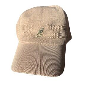 Kangol Tropic Ventair Spacecap Hat Tan Beige Knit Golf Driver Cap L